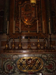 Мощи свт. Григория Богослова в Соборе св. Петра в Риме